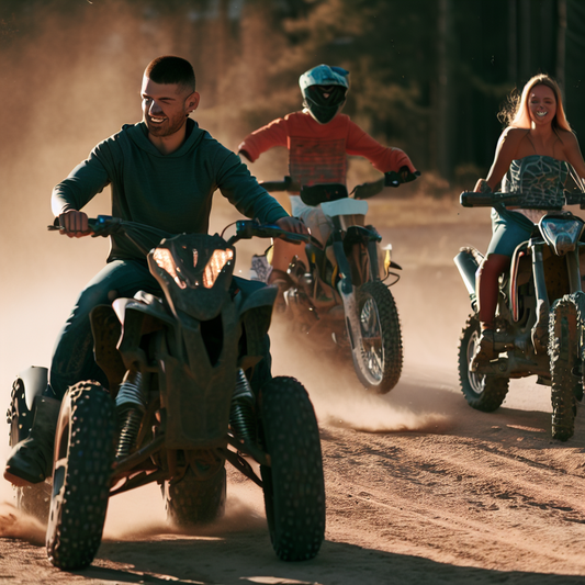 4x4 quadbikes, dirtbikes and race bikes